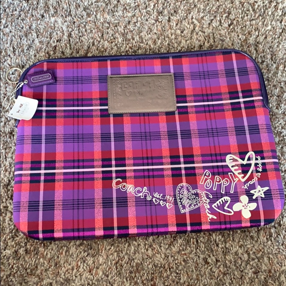 15.5 X 12 inch COACH computer sleeve
